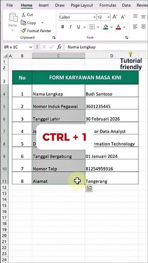 Menambahkan titik dua secara rapi di excel #excel #exceltutorial #microsoft #exceltricks