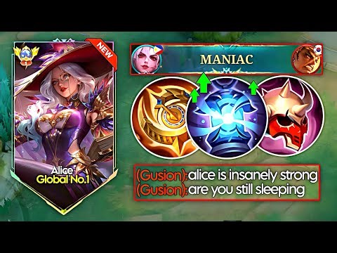 MANIAC ALICE! THIS META ITEM BUILD IS A GAME CHANGER | ALICE TUTORIAL!! | MLBB 2026