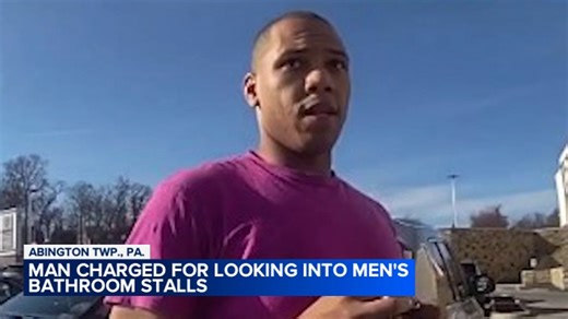 Man accused of looking into men's bathroom stalls at Target in Abington Twp.