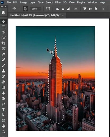 How to Create a Cut Out Text Poster in Photoshop #shorts