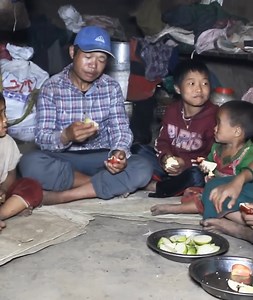 25K views · 228 reactions | Cooking and eating by using primitive technology - Rural life | Sweet Family | Facebook