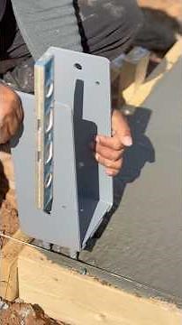 Setting Wet Set Brackets For Our Post. #concrete #postframe #polebarn #atlanta