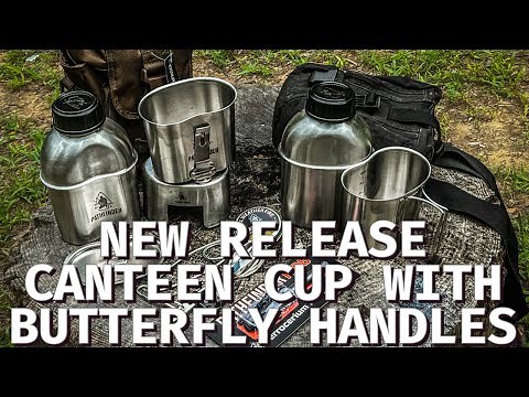 NEW RELEASE CANTEEN CUP WITH BUTTERFLY HANDLES. PATHFINDER CANTEEN TRAIL KIT, Under 40 Bucks!