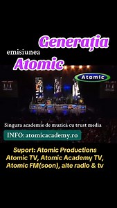 Salutare! 🌟 Avem o veste extraordinară pentru toți iubitorii de muzică și tinerii talentați! Atomic TV este primul post de televiziune muzicală din România care a lansat si școala de muzică Atomic Academy și Atomic Academy TV, primul post muzical destinat copiilor și adolescenților din Europa! 🎶 Aici, tinerii vor putea urma cursuri de canto, instrumente muzicale, producție muzicală și difuzare. Suntem mândri să fim singurii care oferim această oportunitate unică. Haideți să încurajăm și să spr
