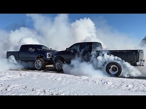 Powerstroke VS Cummins Push of War and Coverall Brawls