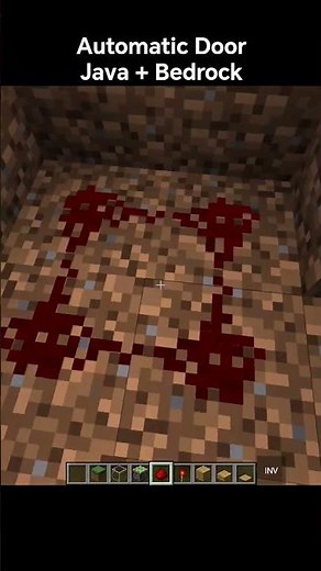 Minecraft automatic Door java and bedrock
