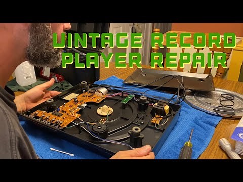 Vintage Record Player Repair (Speed/Pitch Adjust)