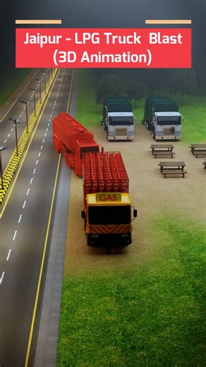 Md Shakil | Jaipur LPG Truck Gas Cylinder Blast - 3D Animation | Instagram