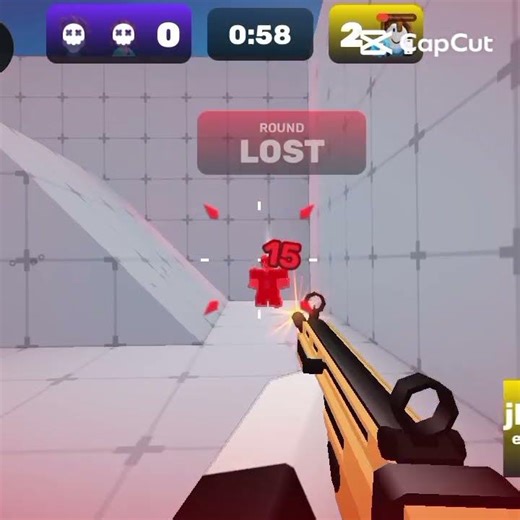 I was playing the shooting game on Roblox and then I got killed