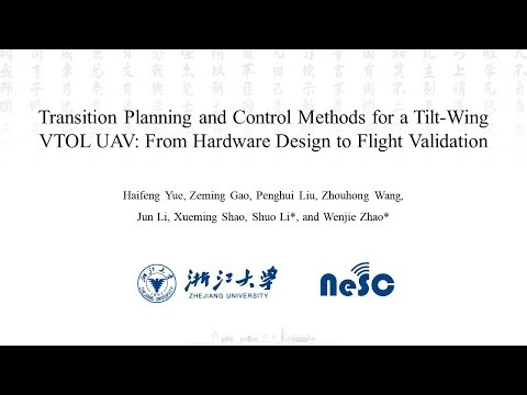 Transition Planning and Control Methods for a Tilt-Wing VTOL UAV