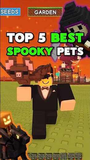Top 5 BEST Spooky Pets in Grow a Garden! #growagarden