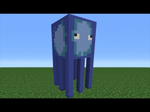 Minecraft Tutorial: How To Make a Squid Statue
