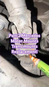 Part 2 of Mercedes c300 Motor Mount and transmission mountreplacement #automobile #mechanic #amazing