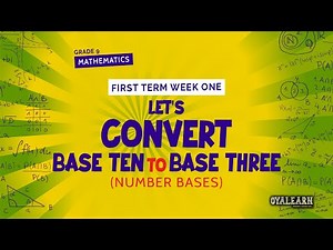 JSS3 | Mathematics | Number bases | Convert base 10 to base 3 | Example 1