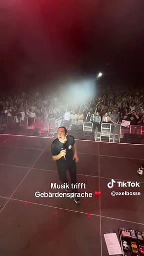 Bosse Konzert: Musik und Gebärdensprache vereint
