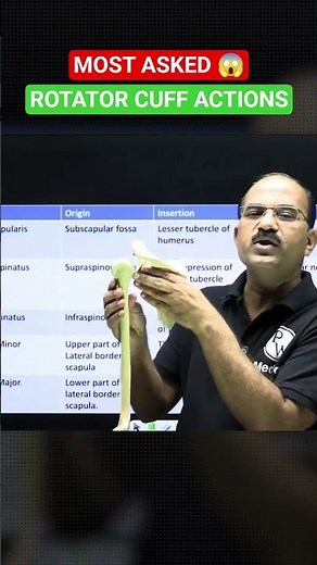Rotator Cuff Muscles Actions 😱 | Infraspinatus & Teres Minor #Neetpg #Inicet #Fmge #Anatomy