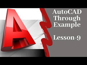 Learn Auto CAD Through Example Lesson-9: Simple Sketching Activity Pattern,Trim,Tan Tan Radius