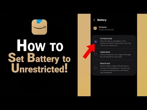 How to Set Battery to Unrestricted for Amazon [NEW]