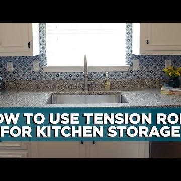How to Use Tension Rods for Kitchen Storage