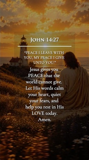 John 14:27 ✨ My Peace I Give Unto You | Let Not Your Heart Be Troubled #christian #faith #jesus