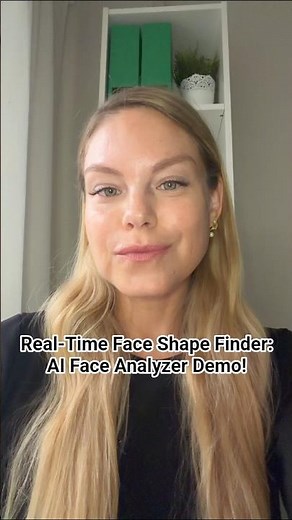 Real-Time Face Shape Finder: AI Face Analyzer Demo! #shorts