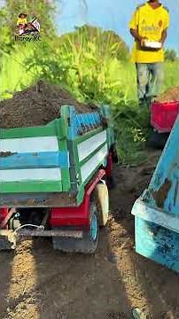 We have already completed 50% of the flood protection construction. #rccars #excavator #automobile