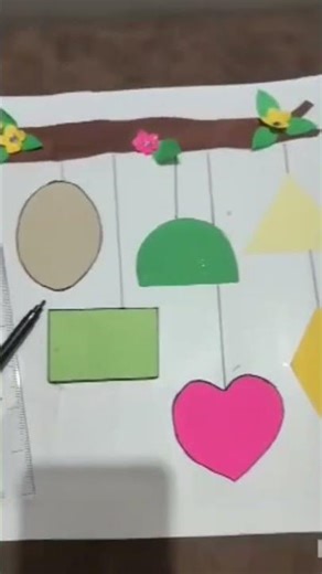maths shapes project ⏹️⏏️⏺️🤩😍