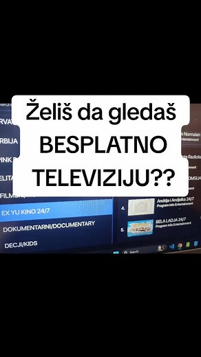 Želiš da gledaš BESPLATNO TELEVIZIJU? Besplatno gledanje televizije gde god da se nalaziš! #foryou #foryoupage #foryourpage #fyp #viral #televizija #tv #balkan #yugoslavia #srbija #serbia #bosnia #bosna #hrvatska #croatia #montenegro #crnagora #film #serija #besplatno