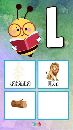 Letter L | Nature ABC Flashcards for Kids | 4 Words for Every Letter A–Z | Preschool Alphabet Video