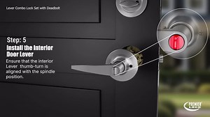 Premier Lock Antique Brass Entry Lock Set Door Lever Handle and Deadbolt Keyed Alike KW1 Keyway. 24 Total Keys, Keyed Alike by Set LED04-6