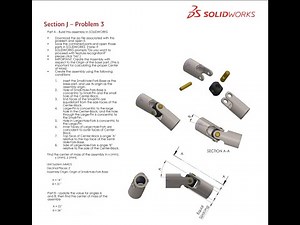 Solidworks CSWA Exam Practice | ASSEMBLY | Section J - 3