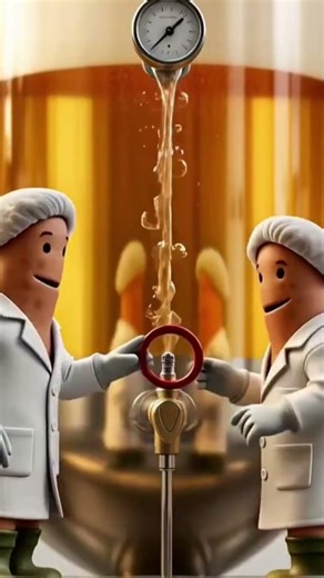 Yeast's working at brewery 🍺 #fermentation #dailyscience #biology #videoshort #foodscience