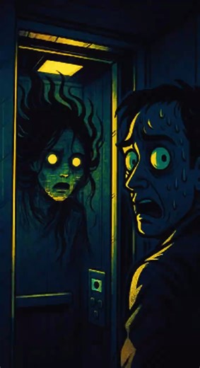 The Ghost Between Floors 👻 – Japanese Urban Legend 👁️😱 #horror #scary #shorts