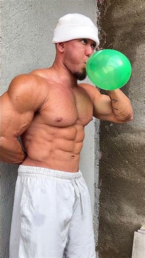 ABS SIX PACK vs BALLOON 😱😆🎈 #shorts #viral #funny