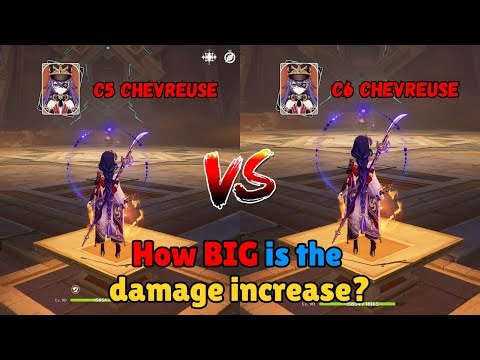 How Much Better is C6 Chevreuse? For C0 Raiden Overload Damage Comparison - Genshin Impact