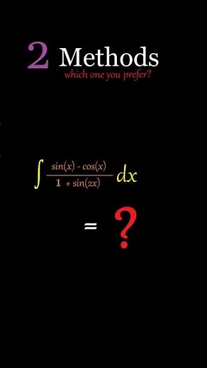1 Integral, 2 Methods: Can You Spot the Identity?