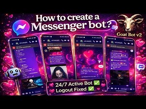 How to Create a Messenger Bot | Goat Bot v2 | Full Tutorial