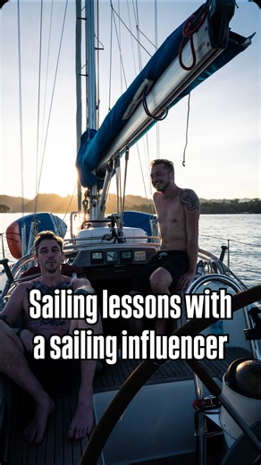Tomás Salem on Instagram: "This how we do it on Falkor. Can you believe we made it across the Atlantic? Me neither. But we’re heading across the Pacific next. Tag along for more sailing insights… 🙈"