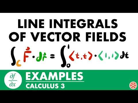 Line Integrals of Vector Fields Examples | Calculus 3 - JK Math