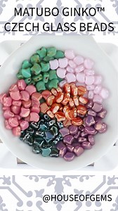 Introducing MATUBO GINKO™ CZECH GLASS BEADS  These Ginkgo-Leaf Shaped Beads come in various colors and finishes! Visit our website to see the whole collection! https://www.houseofgems.com/ #matuboginkobeads #czechglassbeads #beadsupplier | House of Gems | Facebook