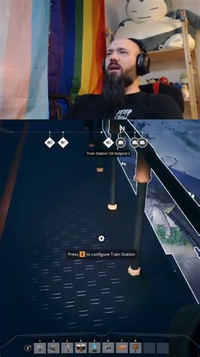 Magical Floating Cliff Hog #shorts #satisfactory