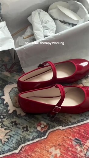 Shop French Girl Chic Red Mary Jane Flats | CHARLES & KEITH