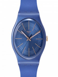 Buy Swatch Unisex Navy Blue Swiss Made Water Resistant Analogue Watch SUON143 -  - Accessories for Unisex