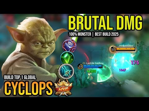 CYCLOPS BEST BUILD 2025 | BUILD TOP 1 GLOBAL CYCLOPS GAMEPLAY | MOBILE LEGENDS✓