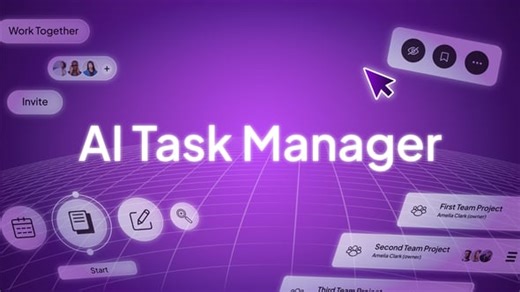 Modern AI Task Management Workflow User Interface