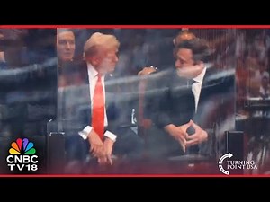 WATCH: President Trump and Elon Musk Shake Hands at Charlie Kirk's Memorial Service | N18G
