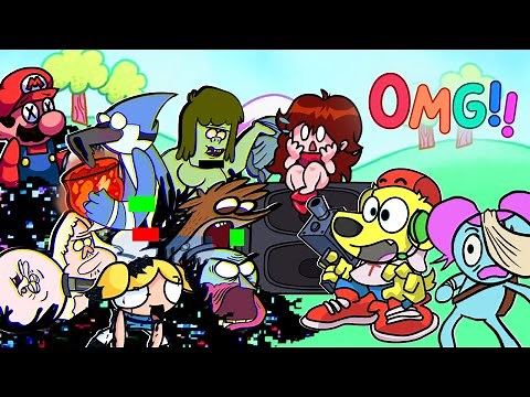Friday Night Funkin vs LEARNING WITH PIBBY (Regular Show, Mario, Spongebob, Bubbles) FNF Mods 118