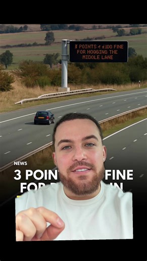 Avoid a £100 Fine: Middle Lane Hogging Explained!