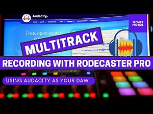 RODECASTER PRO Multitrack recording in Audacity