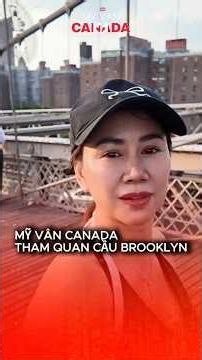 Mỹ Vân Canada visits the Brooklyn Bridge, one of New York's most famous landmarks🇺🇸